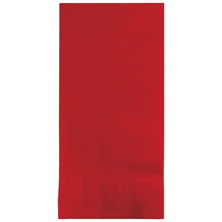 Touch Of Color 4" x 8" Classic Red Dinner Napkins 600 PK 671031B